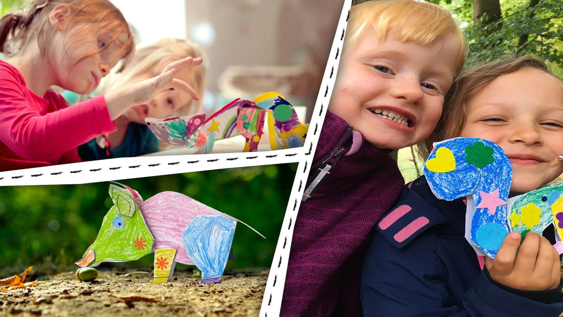 Fuchs, Wildschwein und Eichhörnchen - Wir basteln Waldtiere