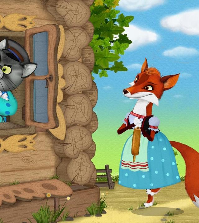 Füchsin, Kater und Gockel