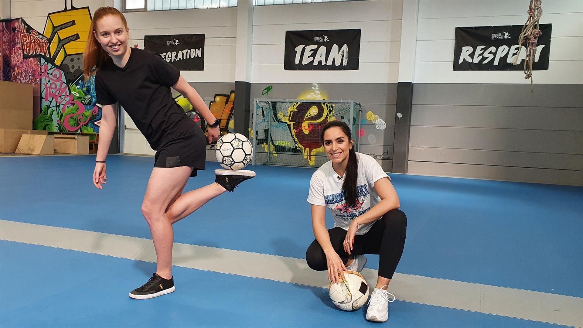 Fußball-Freestyle mit Gianna Zachan
