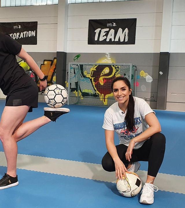 Fußball-Freestyle mit Gianna Zachan