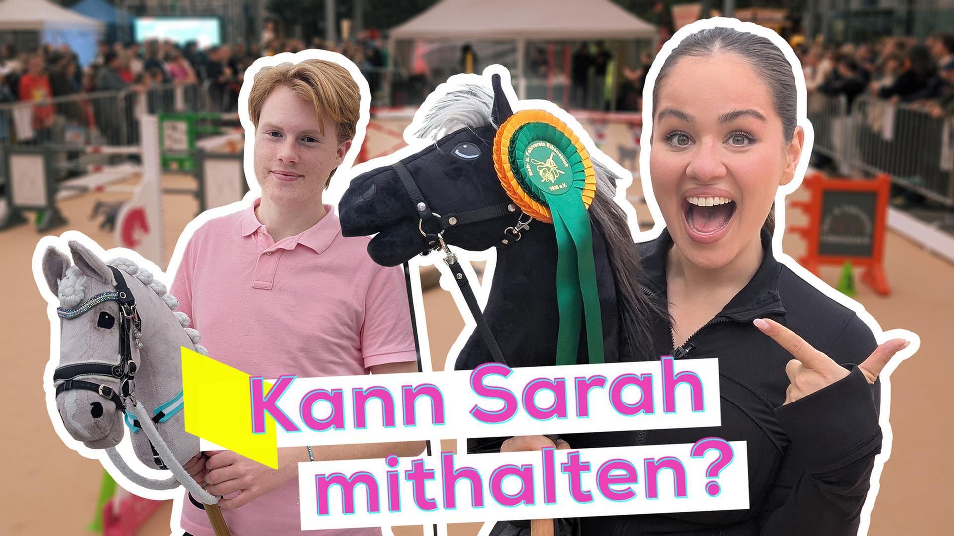 Hobby Horsing: Sarah reitet los