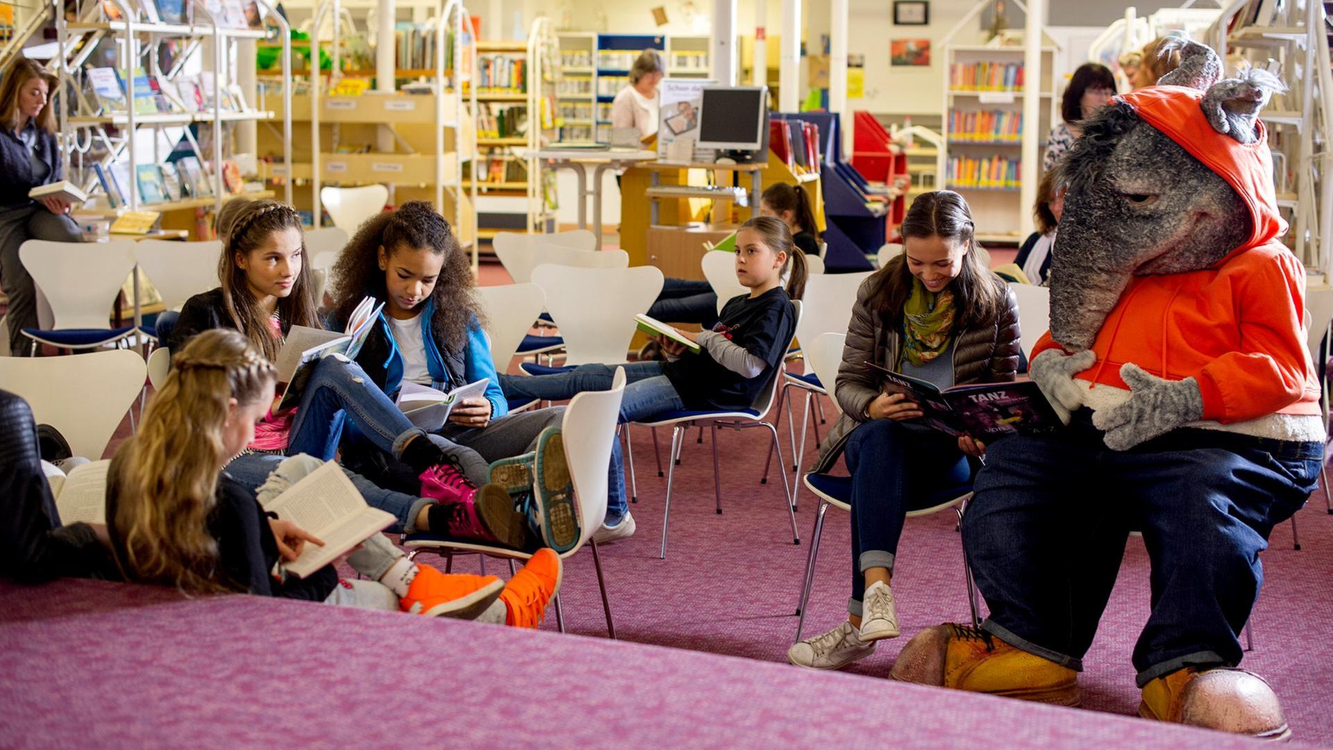 In der Bibliothek