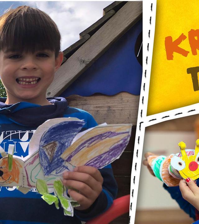 Käfer, Spinnen und Raupen - wir basteln Krabbel-Tiere