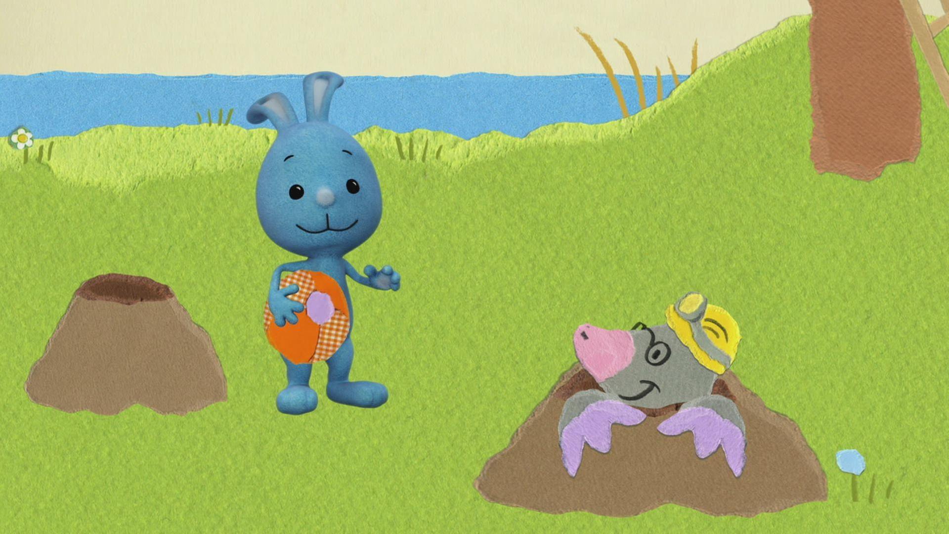 Kikaninchen bittet den Maulwurf um Hilfe