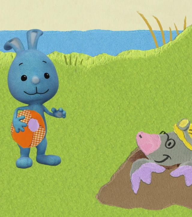 Kikaninchen bittet den Maulwurf um Hilfe