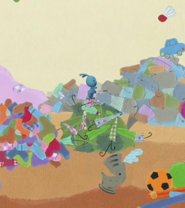 Kikaninchen sucht die Gießkannentrompete