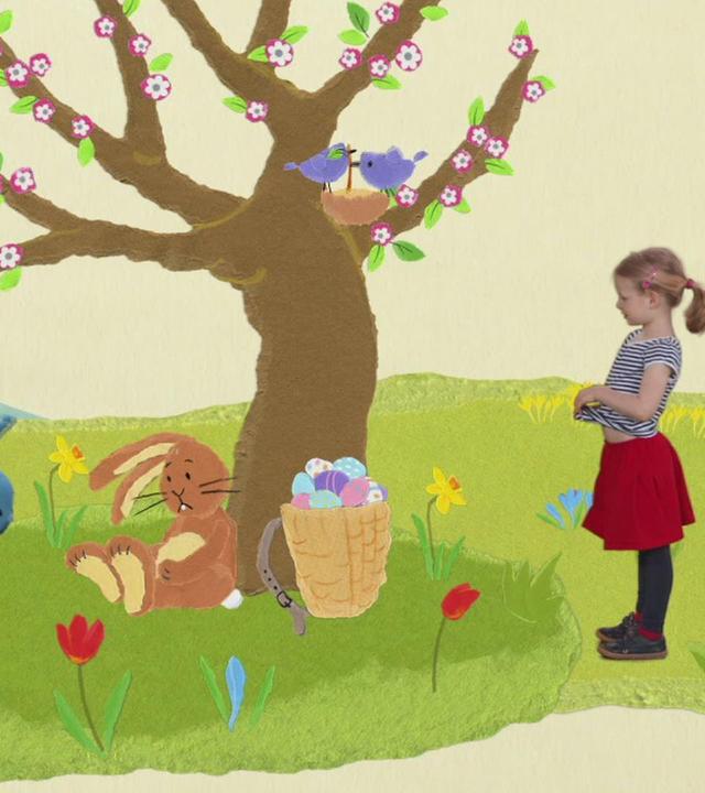 Kikaninchen trifft den Osterhasen