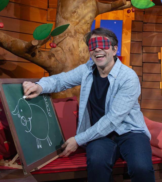 Malen mit verbundenen Augen