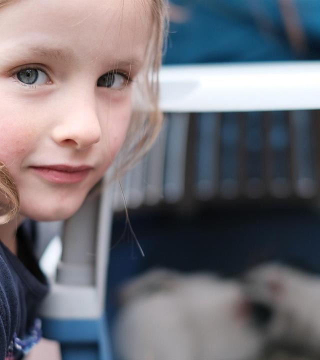 Malou versorgt die Tiere