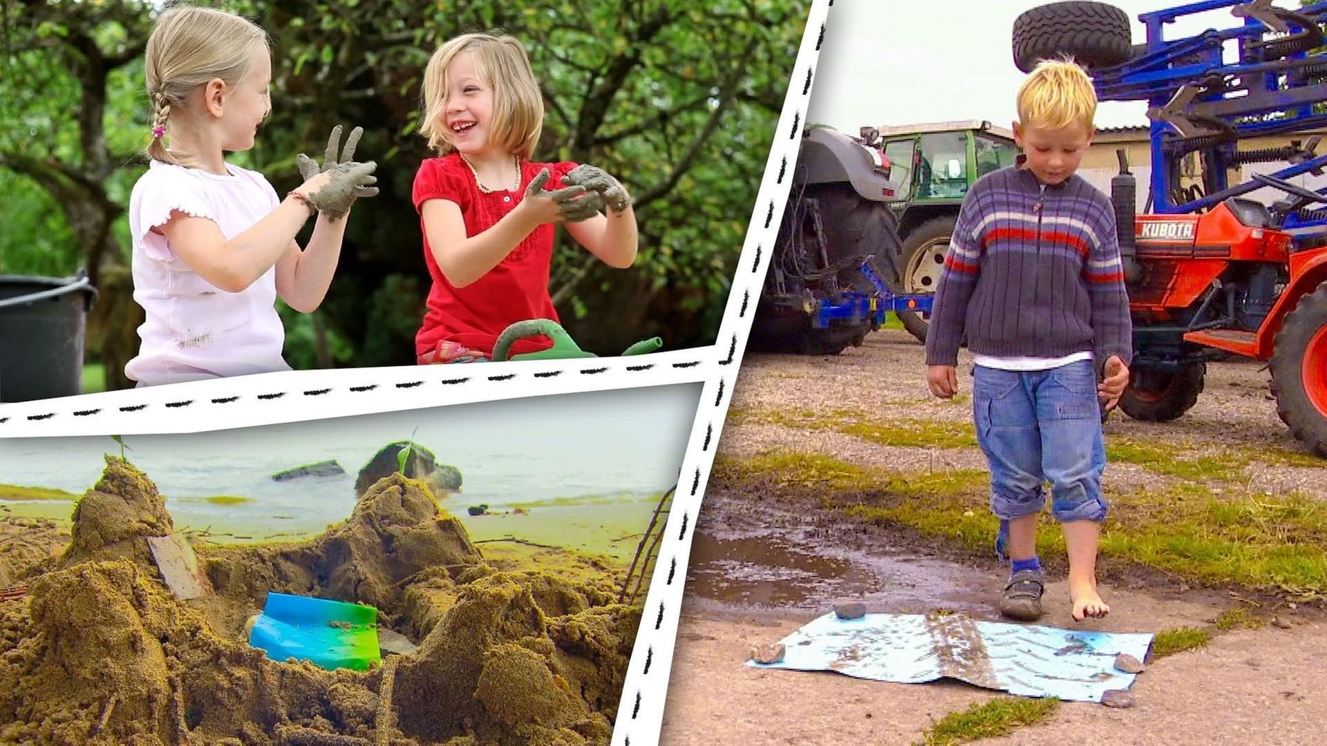 Matsch und Sand - wir spielen und bauen