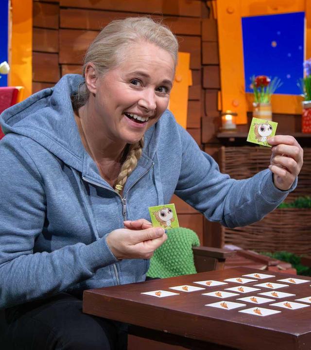 Memo spielen mit Odo bei MACH MiT! - Der Pfau