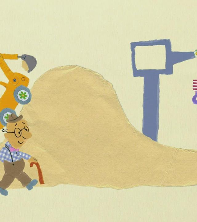 Opa Otto merkt sich Orte