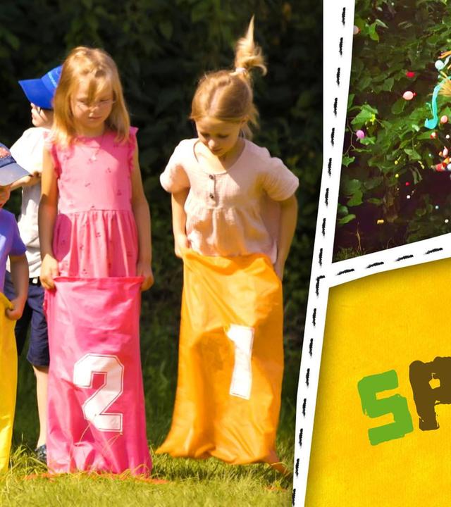 Piñata, Knochenwürfeln, Sackhüpfen - Wir spielen!