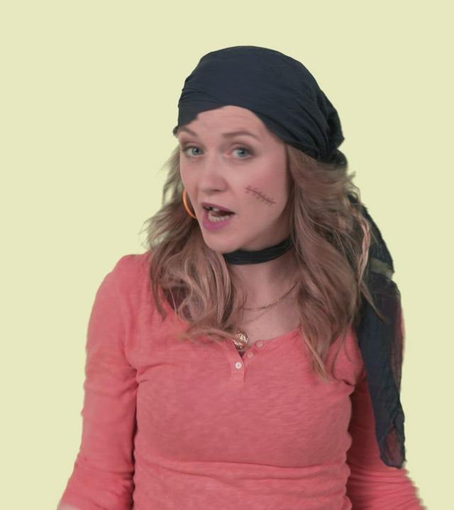 Piratin Piranha tanzt