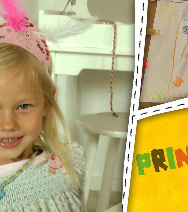 Prinzessin, Krone und Schloss - wir malen und basteln