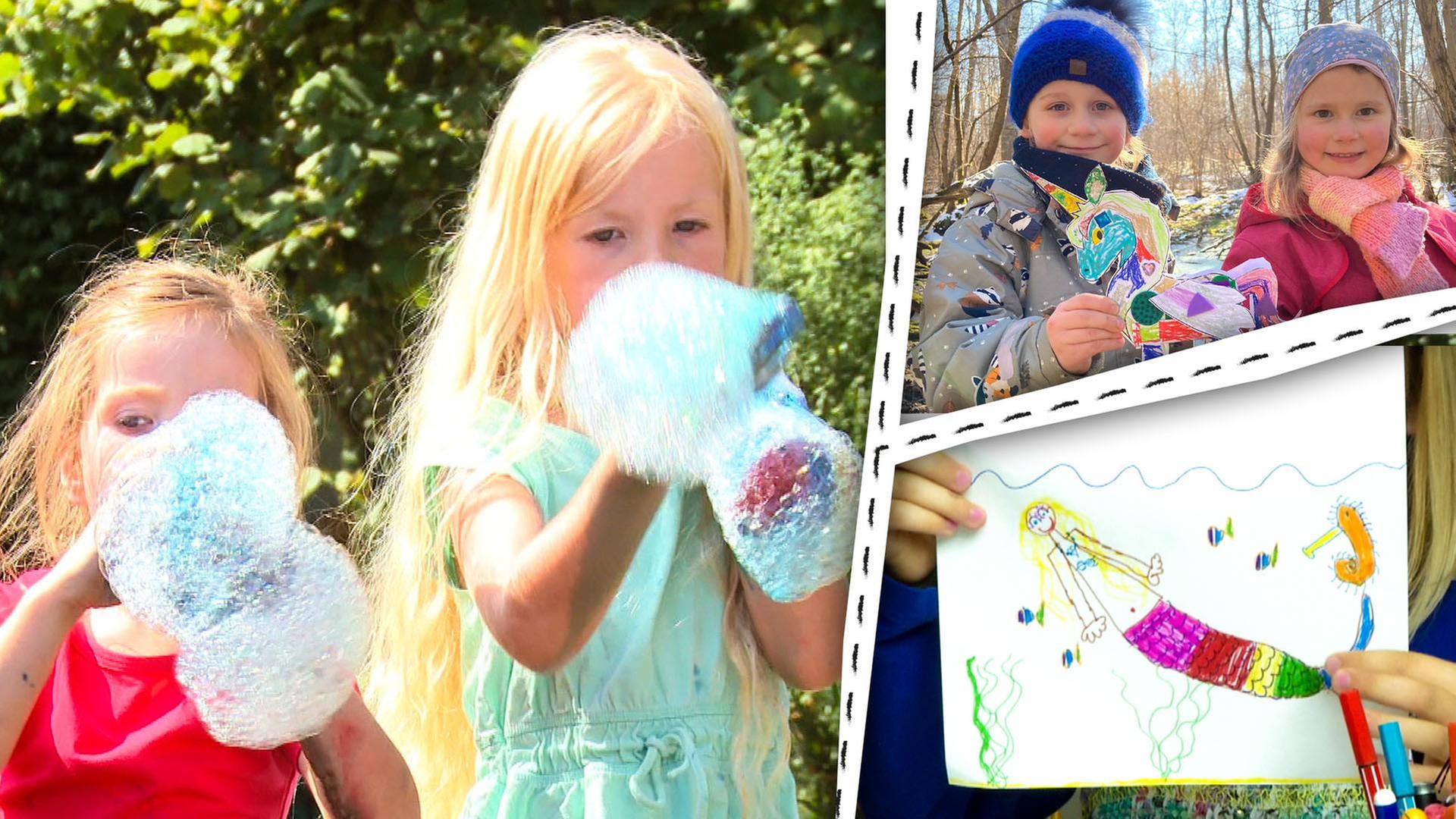 Regenbogenschaum, Einhorn und Meerjungfrauen