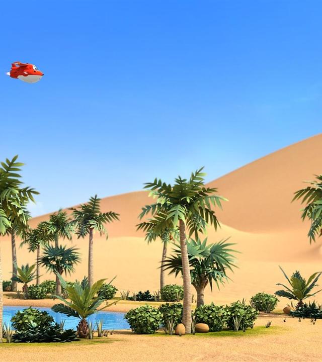 Schlittenfahren in der Wüste