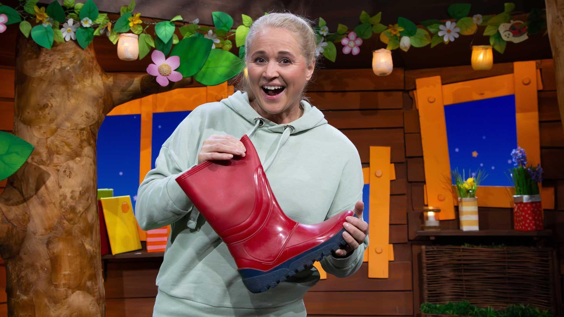 Spiel und Spaß mit Gummistiefeln