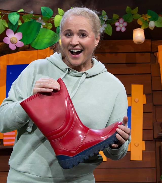 Spiel und Spaß mit Gummistiefeln