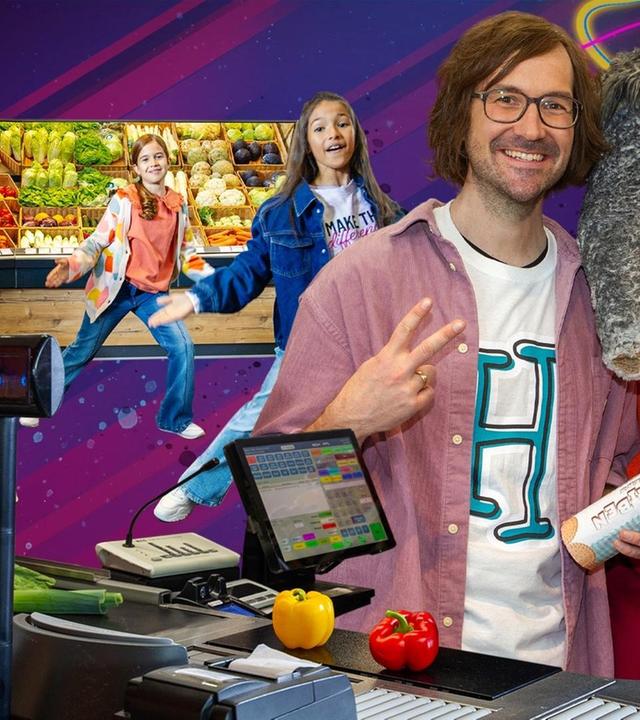 TanzTapir als Praktikant im Supermarkt