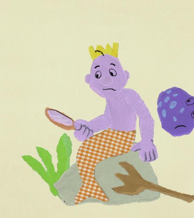 Tintenfisch Toni hilft dem Wassermann