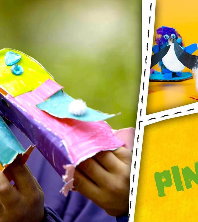 Weltpinguintag - Wir basteln Pinguine und spielen mit ihnen