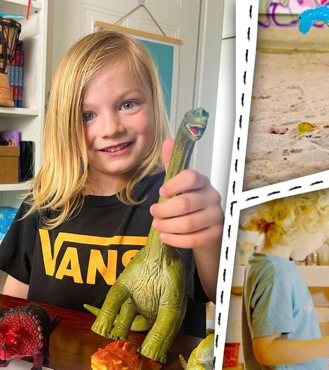 Wir basteln einen Fußball-Dino und bauen einen Dinopark