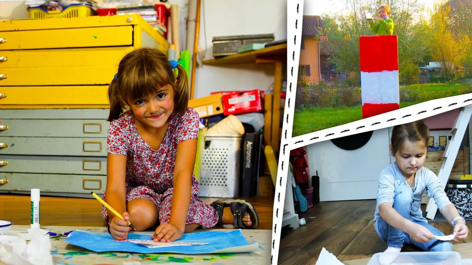 Wir basteln einen Leuchtturm, Gipsmuscheln und malen Boote