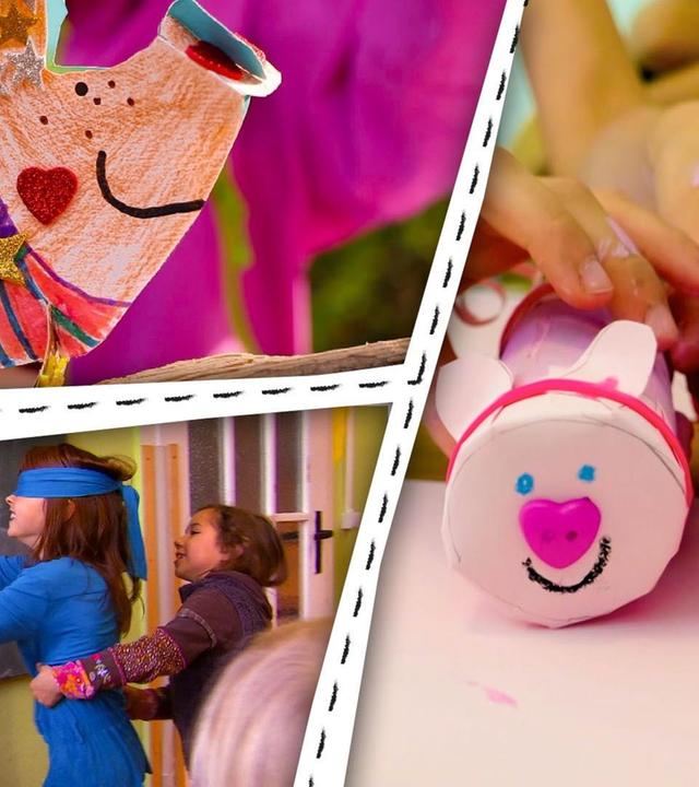 Wir basteln Schweine