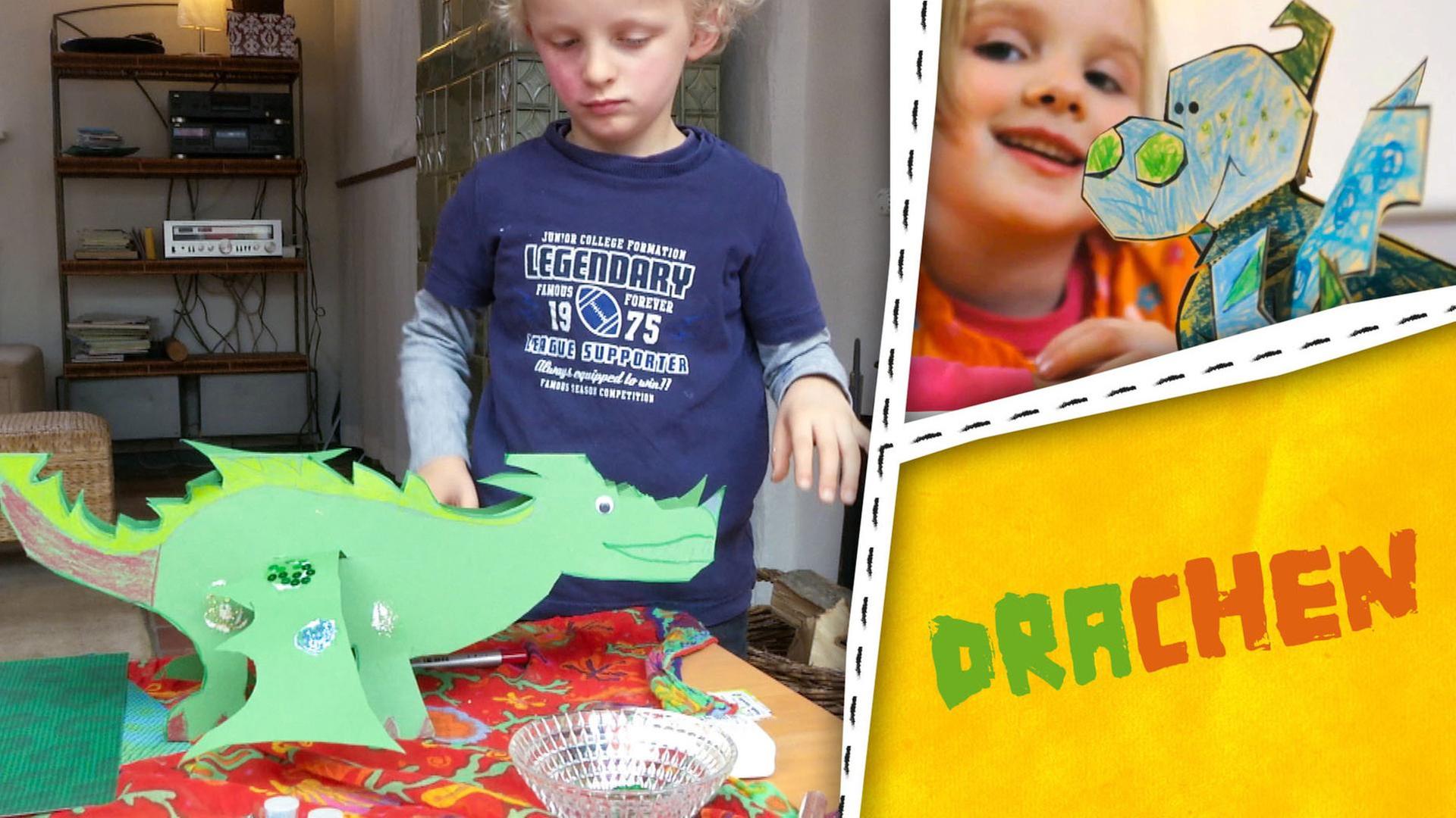 Wir basteln und malen Drachen