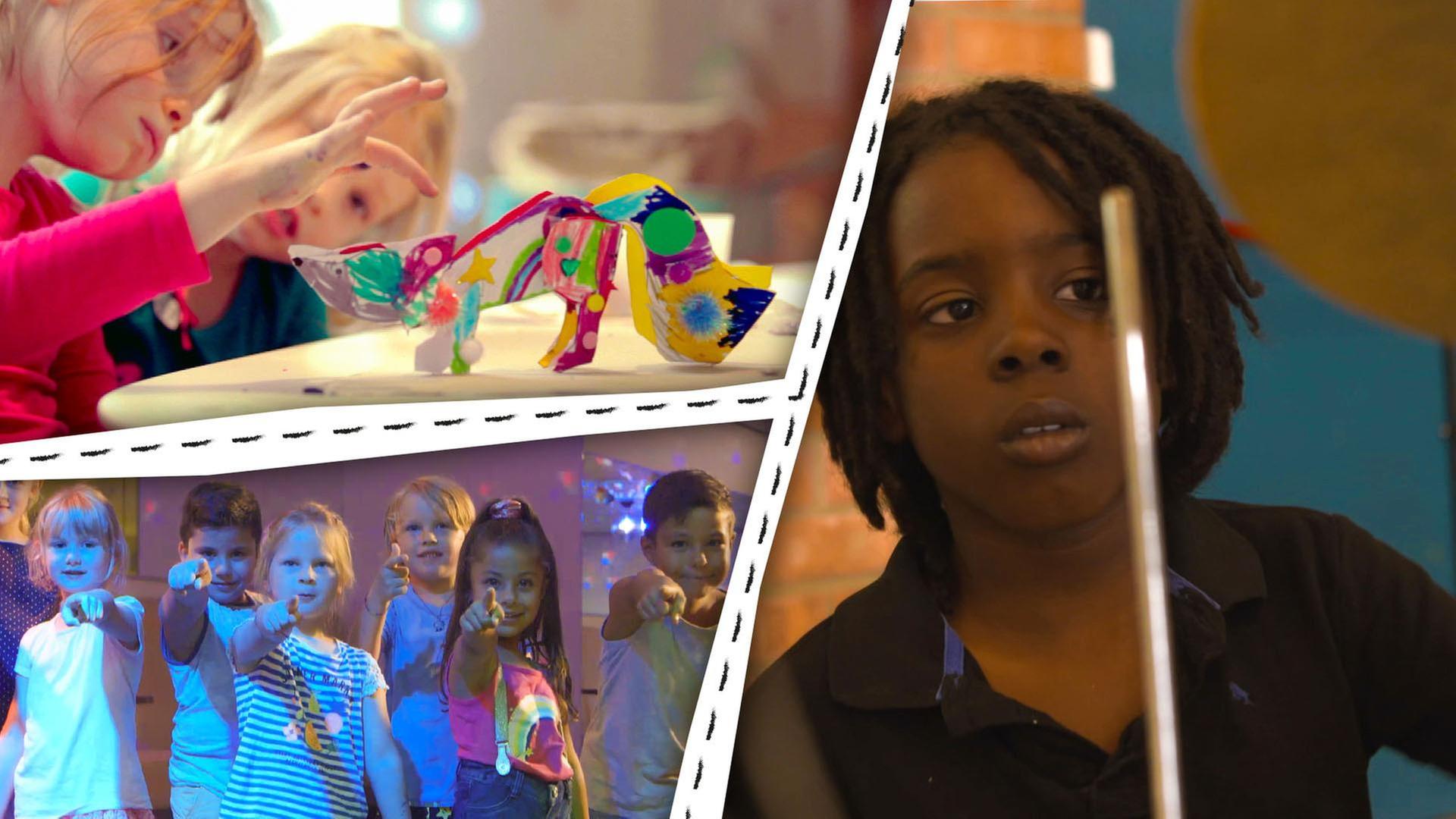 Wir machen Musik! Wir spielen Schlagzeug und singen