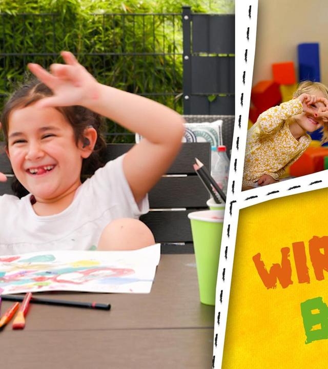 Wir sind bunt! Wir sind Freunde und spielen zusammen