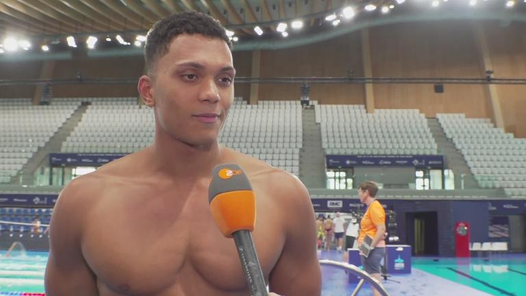 Melvin Imoudu im ZDF-Interview vor dem EM-Start
