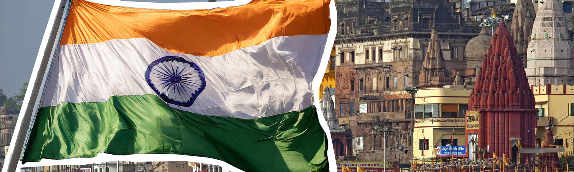 Indien und indische Flagge