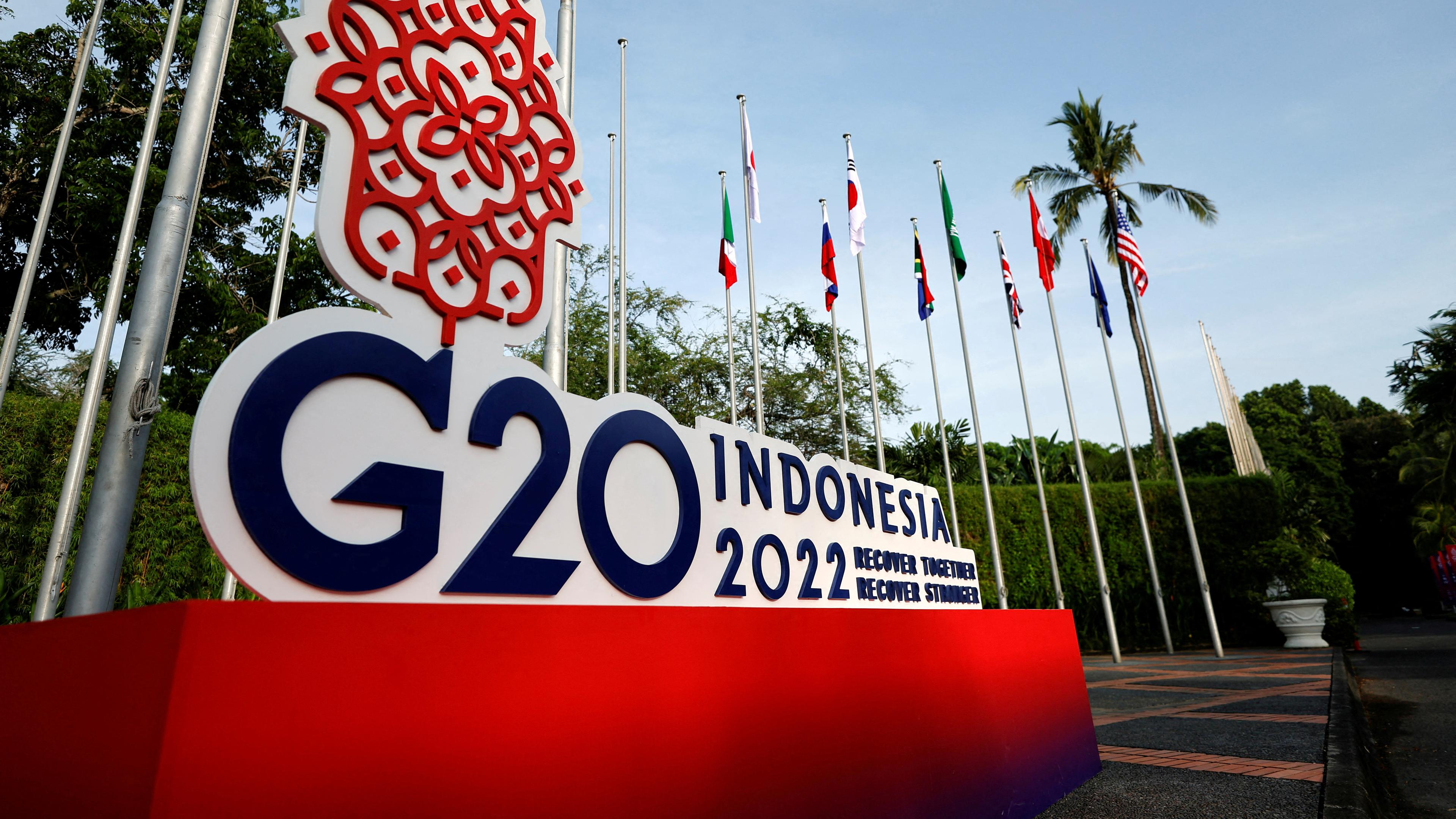 Indonesien, Bali: Logo des G20 Gipfels