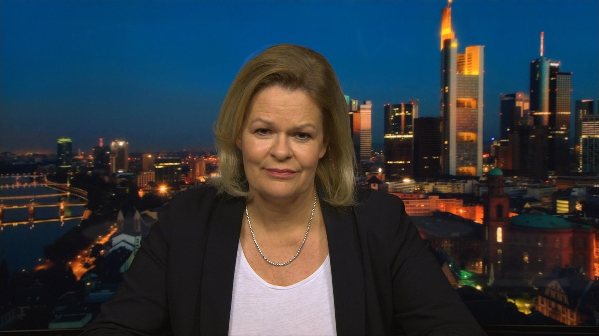 Bundesinnenministerin Nancy Faeser (SPD) im Berlin-direkt-Interview