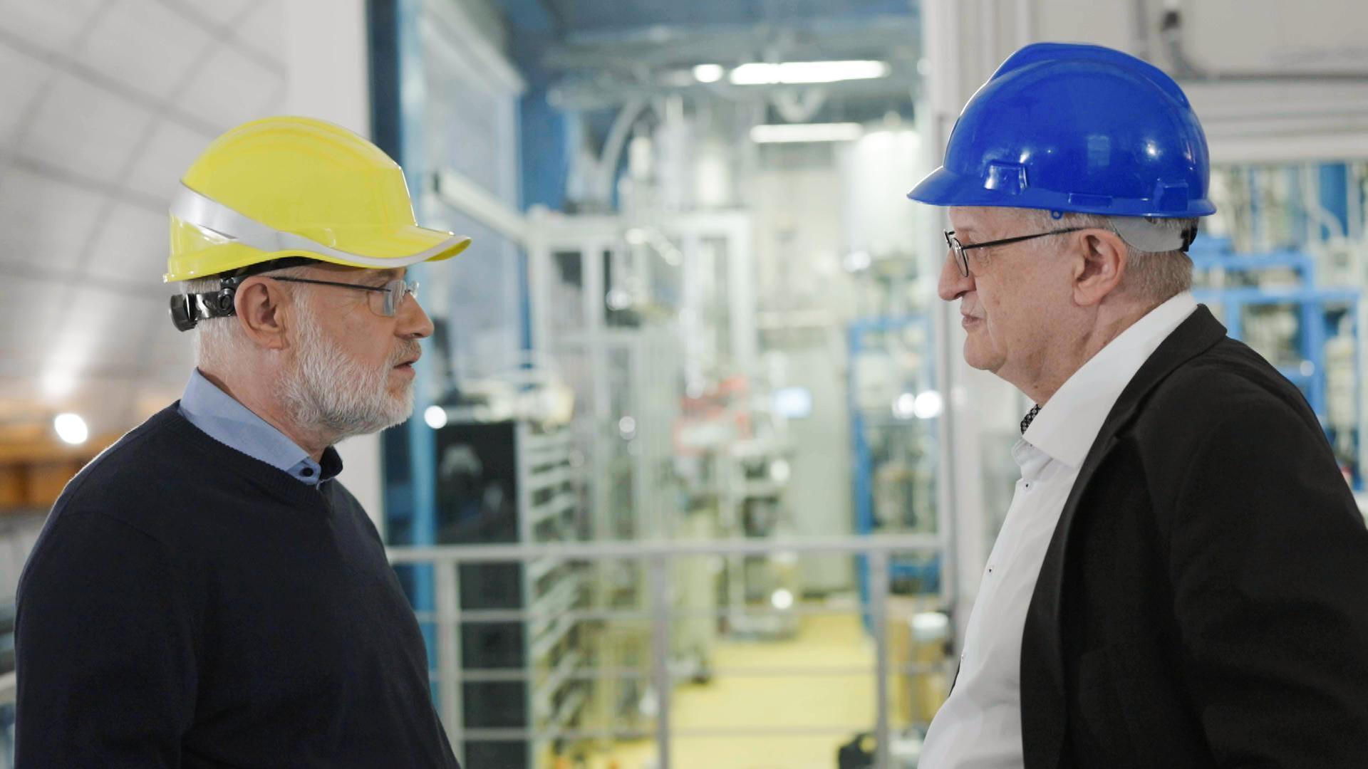 Harald Lesch beim Interview mit Manfred Lindner in Gran Sasso