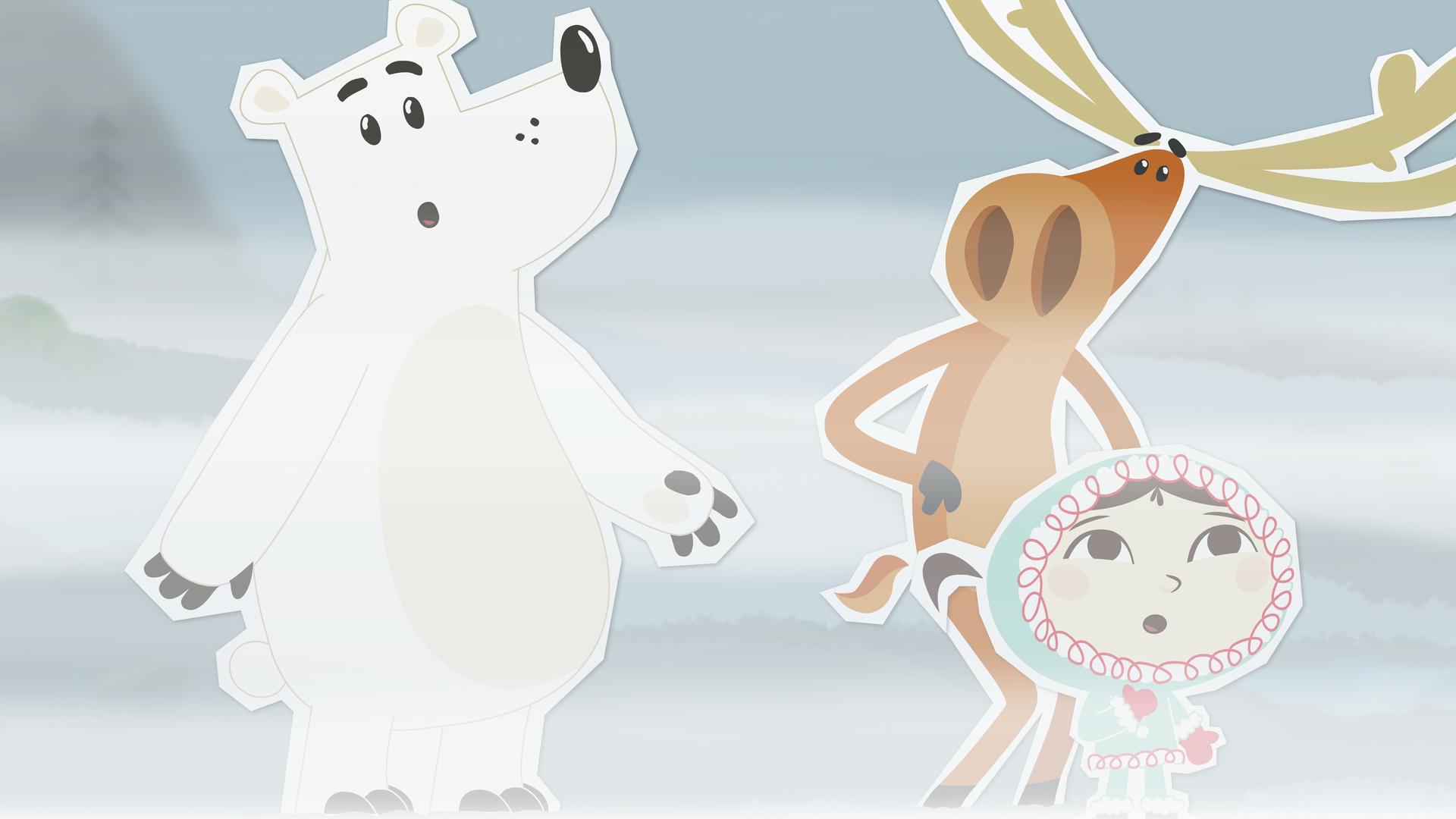 Die Freunde verlieren im Nebel die Orientierung.