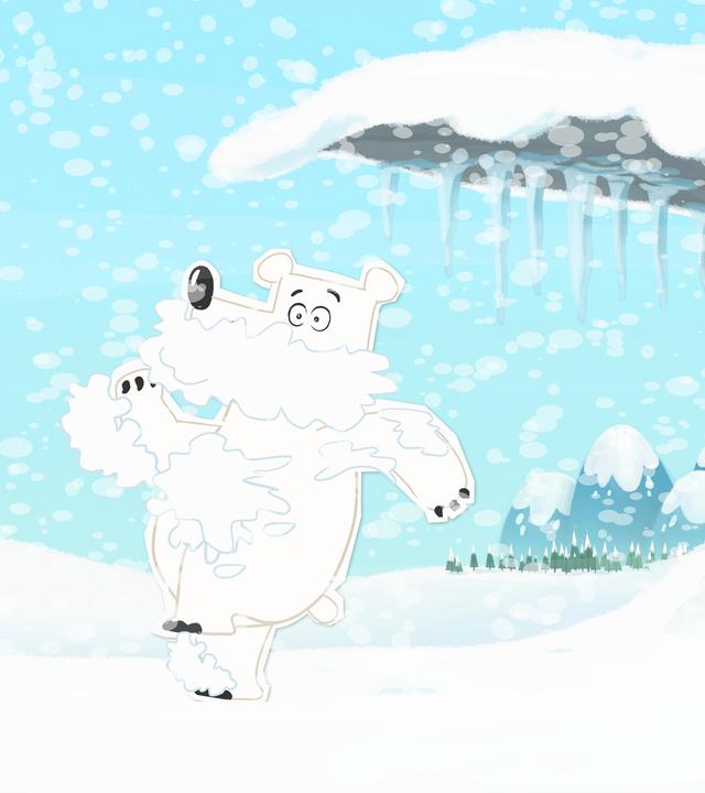 Verstecken im Schneesturm