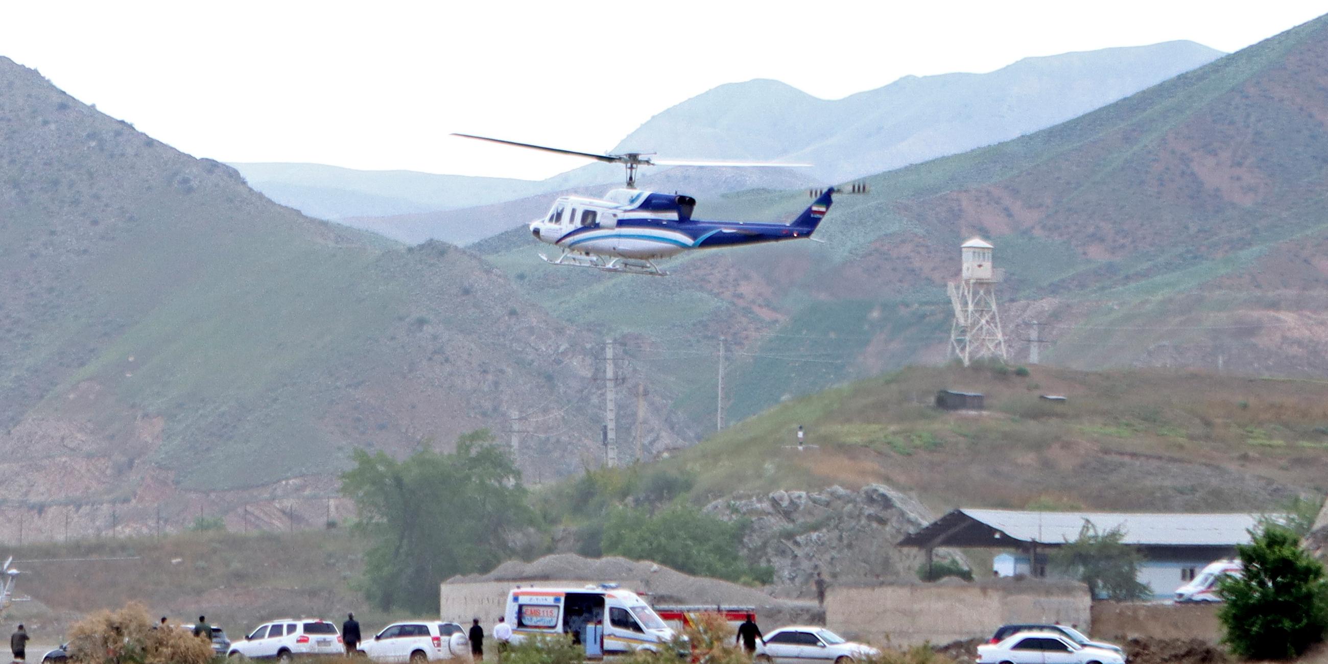 Hubschrauber des iranischen Präsidenten Raisi