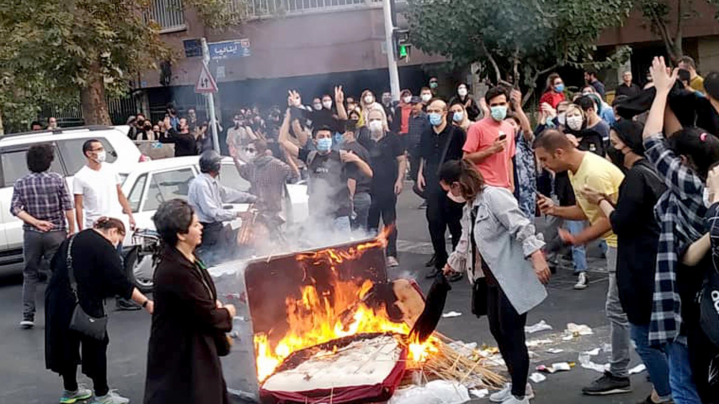 Proteste in Teheran, Iran am 20.10.2022