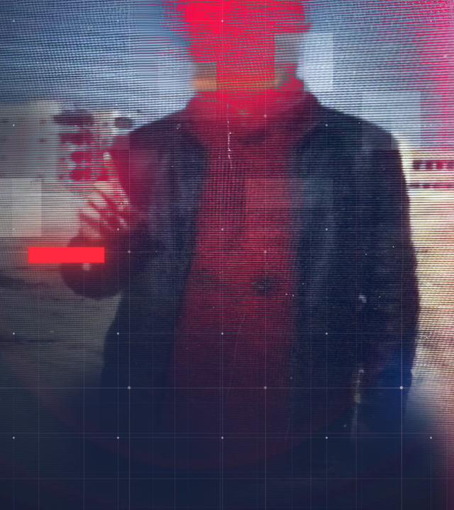 Anonymisiertes Torso-Foto von Wassim Al M., Geflüchteter aus Syrien, der im Februar 2025 am Berliner Holocaust-Mahnmal einen Touristen getötet haben, mit erhobenem Tauhid-Finger