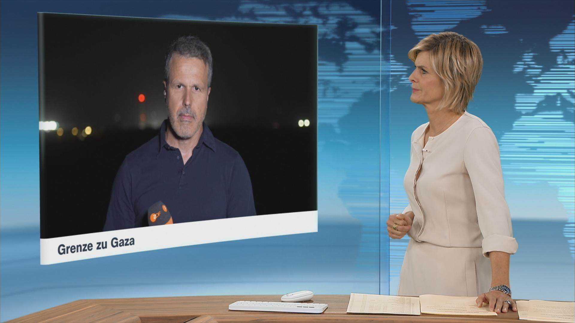 ZDF-Korrespondent Thomas Reichart berichtet von der Grenze zum Gaza-Streifen