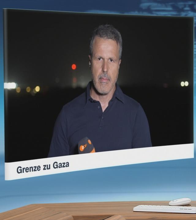ZDF-Korrespondent Thomas Reichart berichtet von der Grenze zum Gaza-Streifen