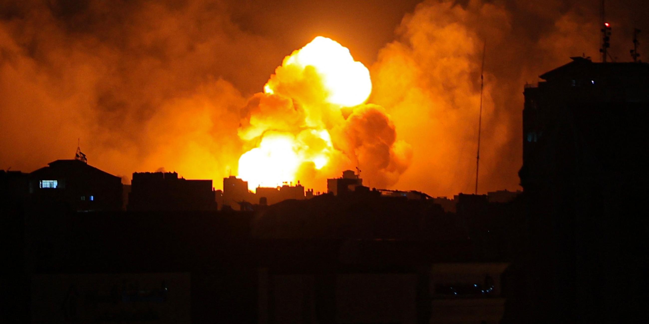 Explosionen in Gaza nach Luftangriff durch Israel