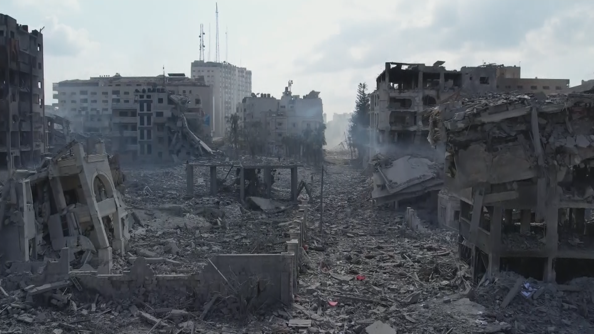 Zerstörte Häuser im Gazastreifen