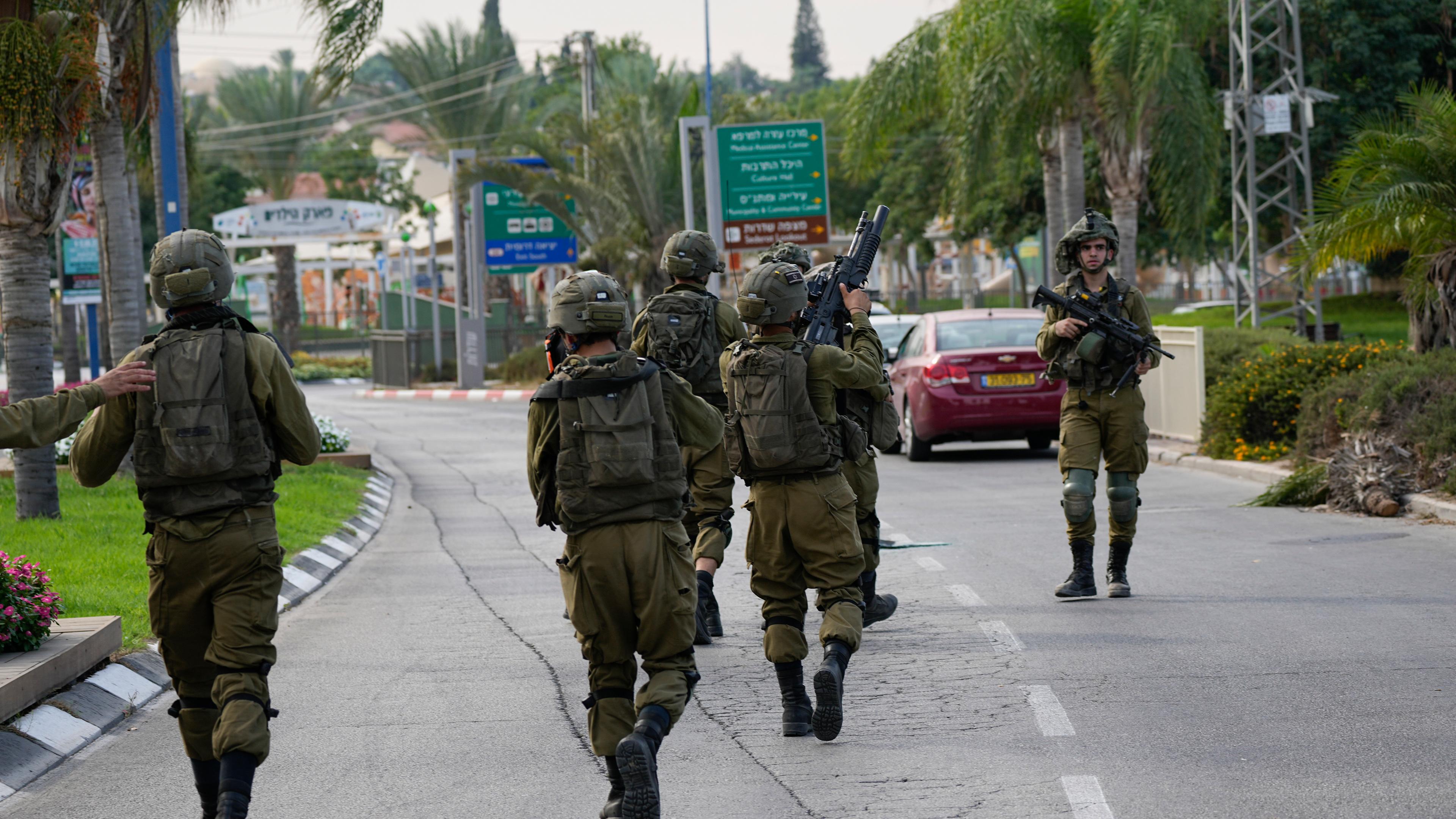 Israelische Soldaten in Sderot