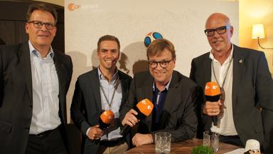 Programmpräsentation 2018 ZDF Werbefernsehen, 28.09.2017 München: v.l. Thomas Fuhrmann, Phillip Lahm, Béla Réthy, Hans-Joachim Strauch