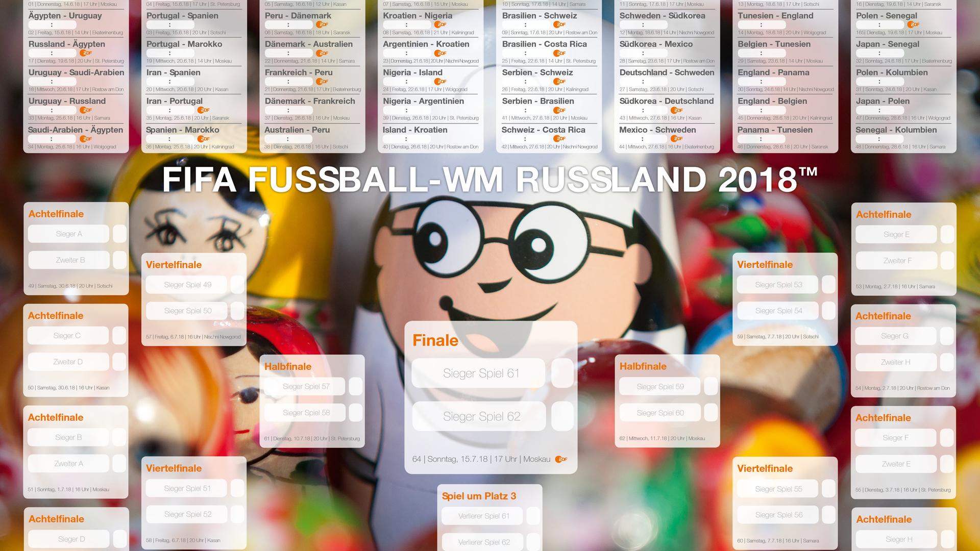 Sportposter ZDF Werbefernsehen 2018