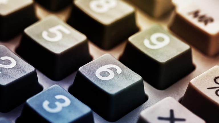 tasten eines Taschenrechners